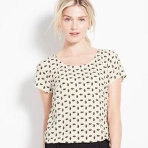 pineapple print blouse